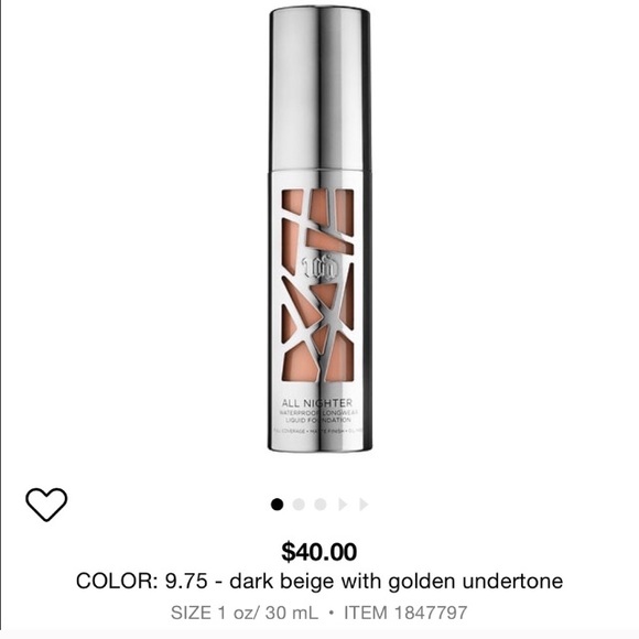 Urban Decay Other - 💥Urban Decay All Nighter Foundation 9.75💥
